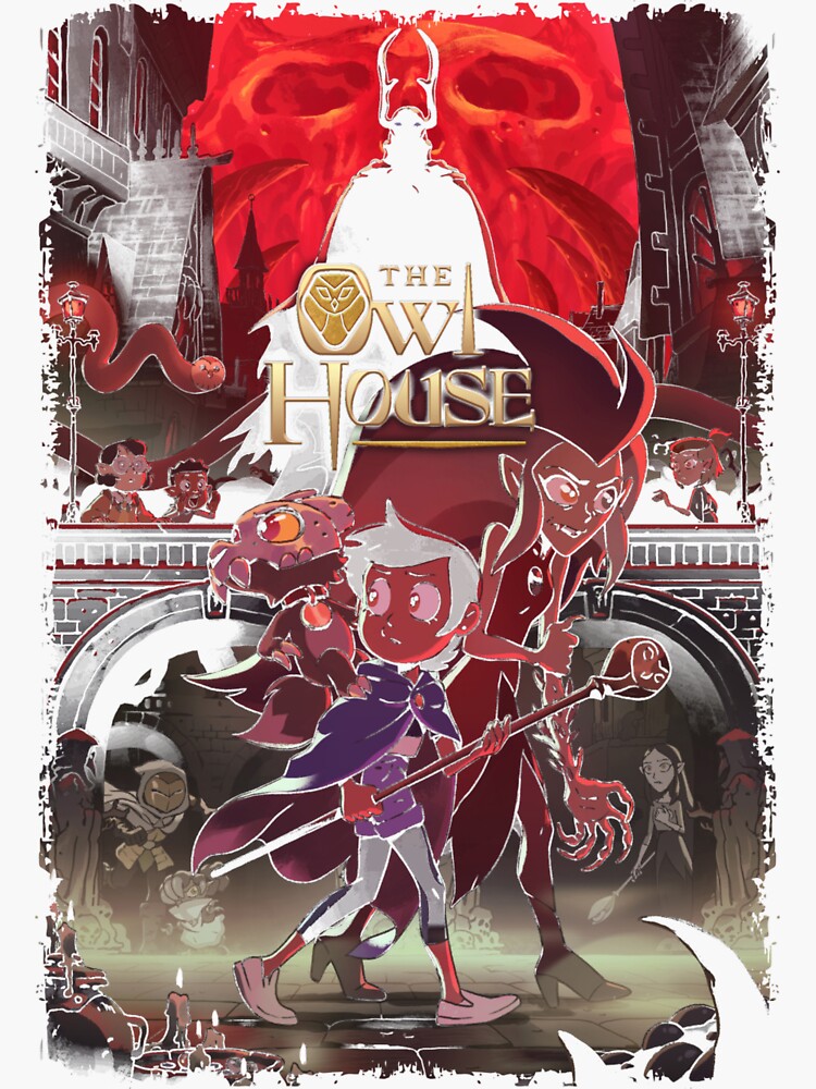 "THE OWL HOUSE MERCH NICH" Sticker for Sale by ghokyfrety Redbubble