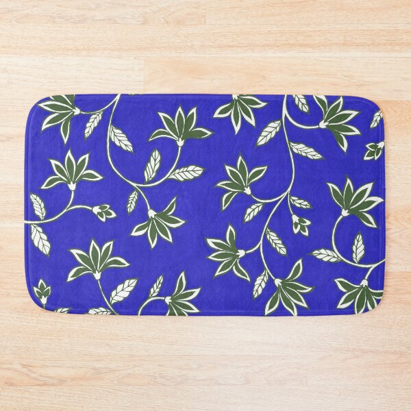 Item preview, Indian Floral Pattern - Cobalt Blue & Sap Green designed and sold by Artsychoke.