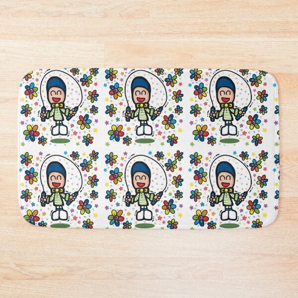 Item preview, rainbow floral kid doodle | jump rope designed and sold by DESIGNBRAND.