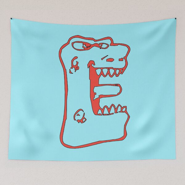 Item preview, Scary Initial Monogram E designed and sold by Rajeev  Singh.