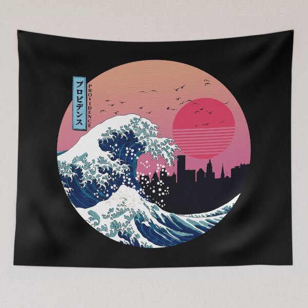 Item preview, Providence Kanagawa Wave Retro designed and sold by DFerraz.