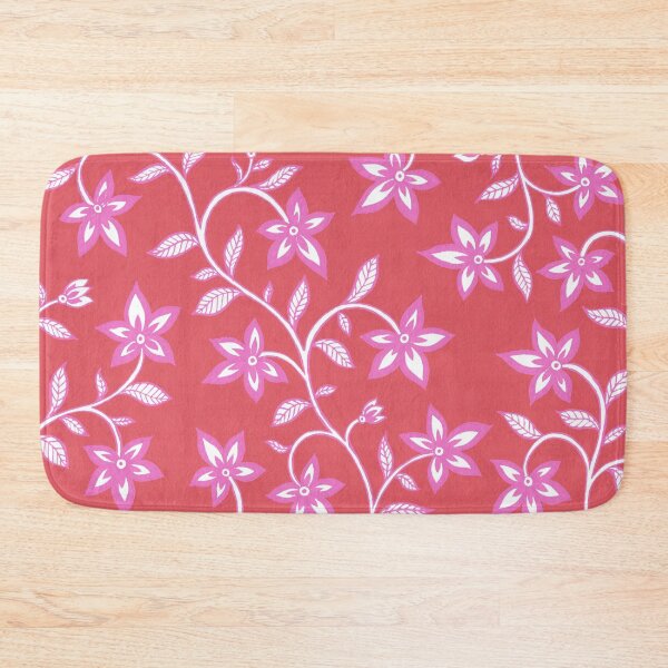 Item preview, Indian Summer Floral Pattern - Red & Pink designed and sold by Artsychoke.