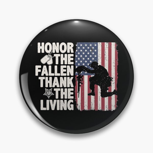 Item preview, Honor The Fallen Thank The Living Memorial Day Veteran American Flag Vintage Solder Patriotic Gift designed and sold by alenaz.