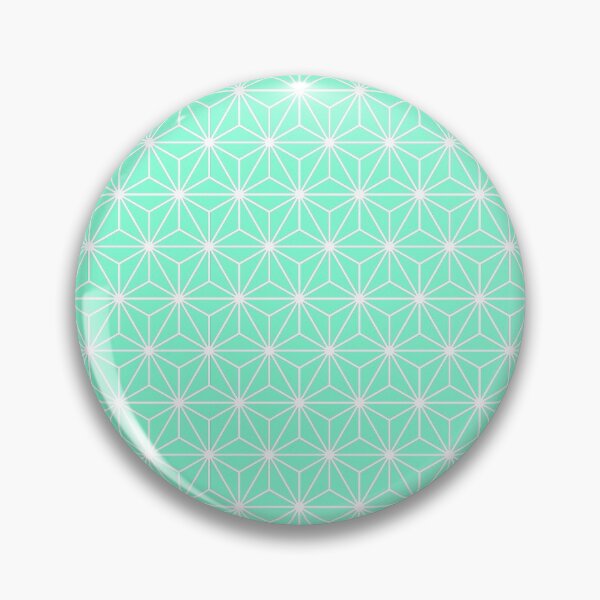 Item preview, Aquamarine Blue White Asanoha - Japanese Traditional Pattern designed and sold by KinitaDesign.