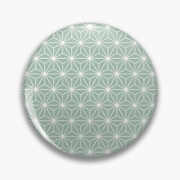 Item preview, Cambridge Blue Blue White Asanoha - Japanese Traditional Pattern designed and sold by KinitaDesign.