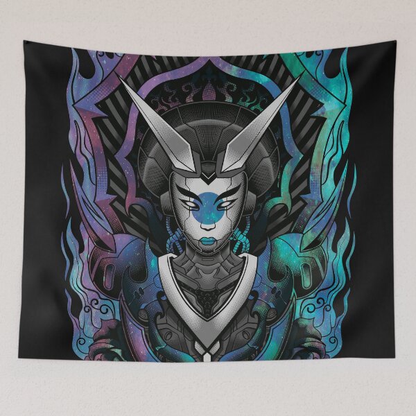 Item preview, Space Robot Geisha - Blue designed and sold by Chubuter.