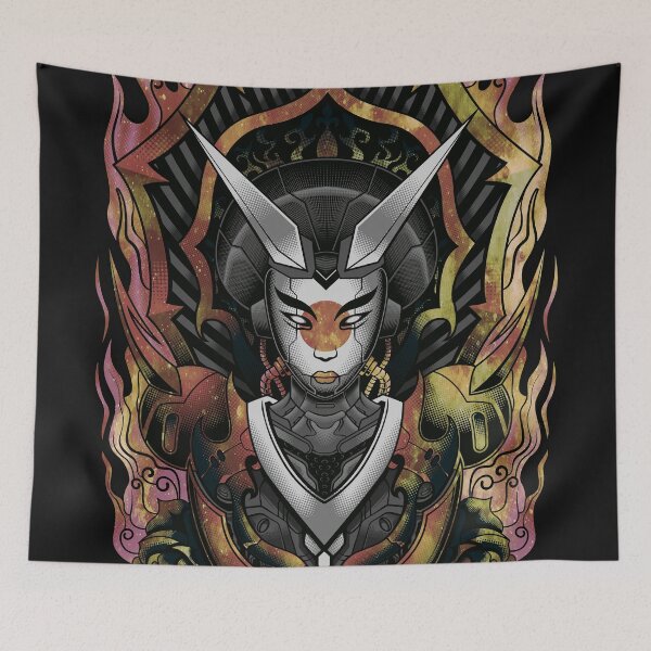 Item preview, Space Robot Geisha - Red And Yellow designed and sold by Chubuter.