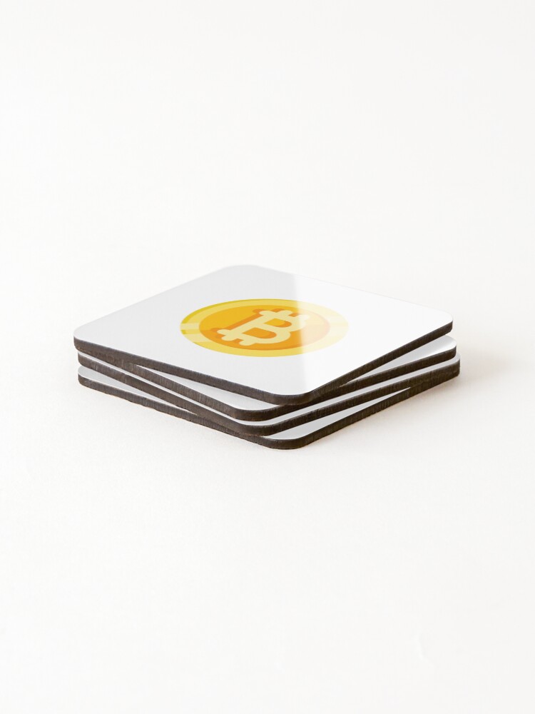 Thumbnail 4 of 5, Coasters (Set of 4), Bitcoin designed and sold by Rafsanmaster.