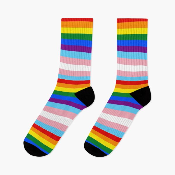 Item preview, Transgender/Pride Flag (Rainbow on top) designed and sold by Spectrum Perspectives.