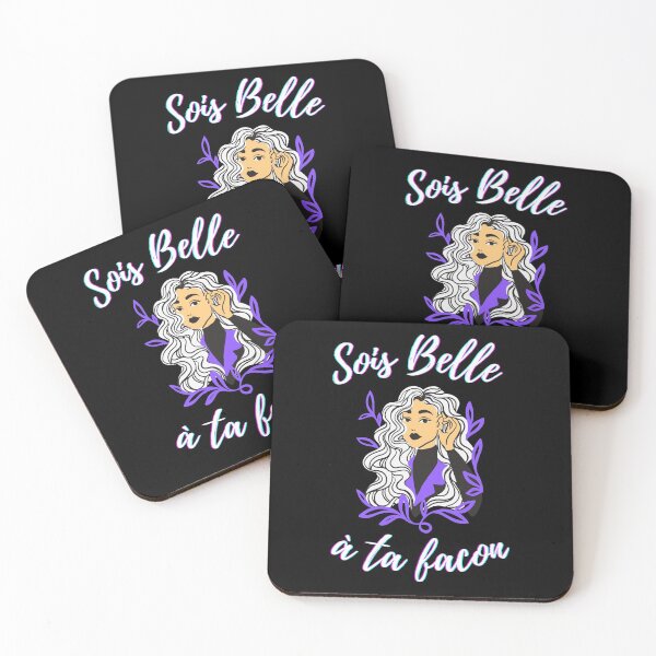 Item preview, Be beautiful in your own way - popular french quotes theme gifts (black) designed and sold by RebelliousRosee.