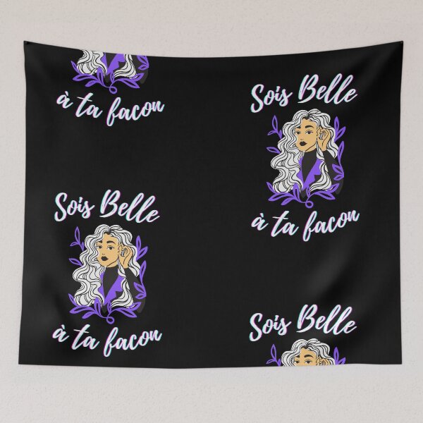 Item preview, Be beautiful in your own way - popular french quotes theme gifts (black) designed and sold by RebelliousRosee.