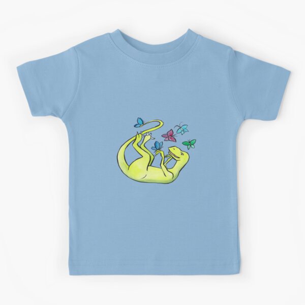 Iss-raaaaah the Velociraptor and the Butterflies Kids T-Shirt