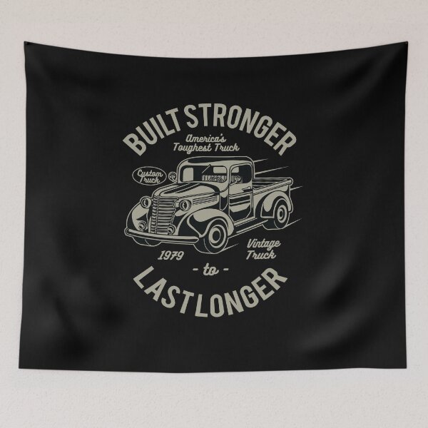 Item preview, Vintage Truck. Built Stronger To Last Longer. designed and sold by wkyip79.