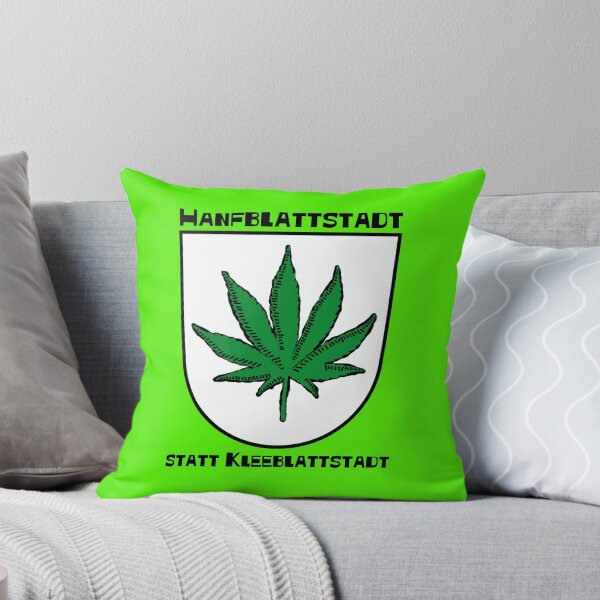 Item preview, Hemp leaf city instead of clover leaf city (with black letters) designed and sold by Rainer Kristuf.