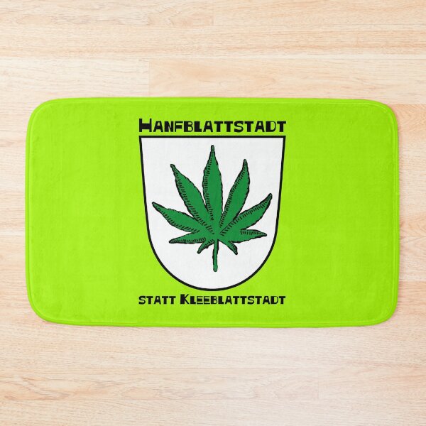 Item preview, Hemp leaf city instead of clover leaf city (with black letters) designed and sold by Rainer Kristuf.