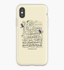 Philippians 4:6-7 : Design 1 iPhone Case