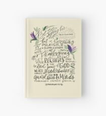 Philippians 4:6-7 : Design 1 Hardcover Journal