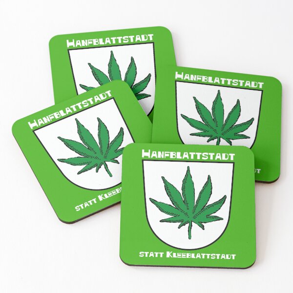 Item preview, Hemp leaf city instead of clover leaf city (with white letters) designed and sold by Rainer Kristuf.