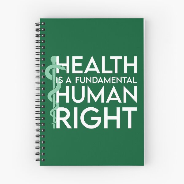 Item preview, Health is a fundamental human right - Asclepius' Rod designed and sold by Happy Puppy Print On Demand.