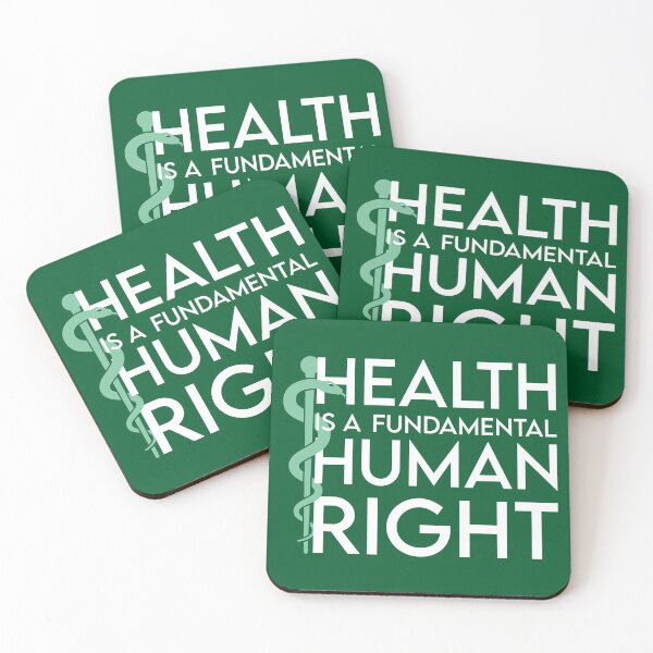 Item preview, Health is a fundamental human right - Asclepius' Rod designed and sold by Happy Puppy Print On Demand.