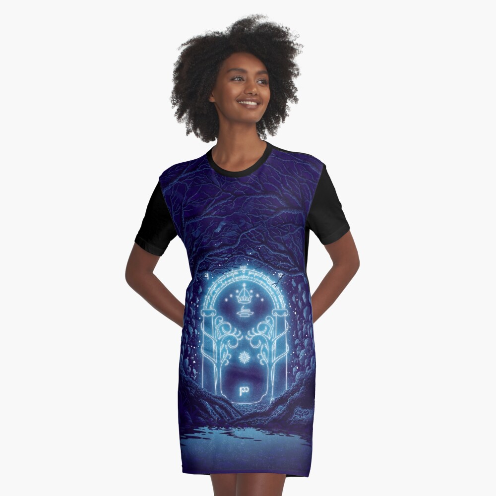 Item preview, Graphic T-Shirt Dress designed and sold by Syntetyc.