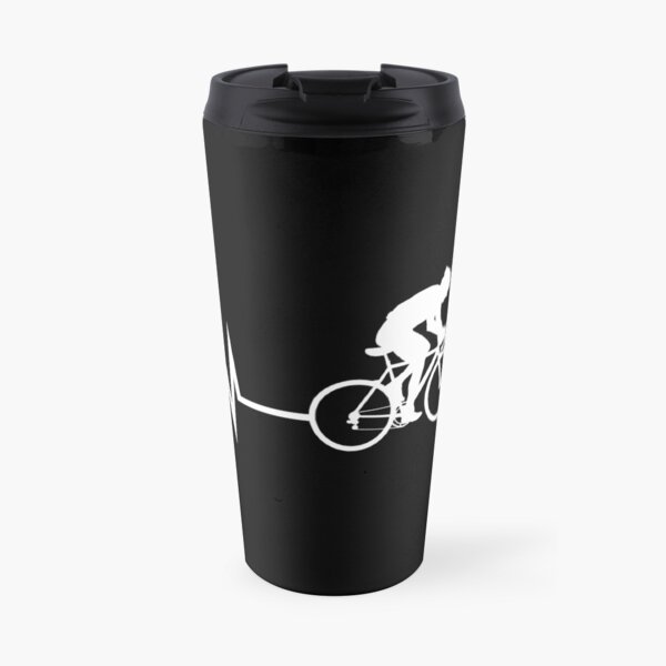 Cycling Heartbeat Travel Mug