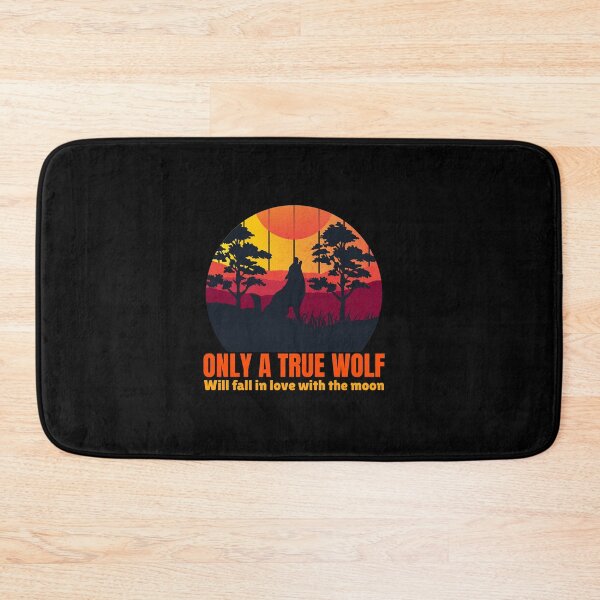 Item preview, Only a True Wolf will Fall in Love with the Moon-Hiking designed and sold by DiensDesign.