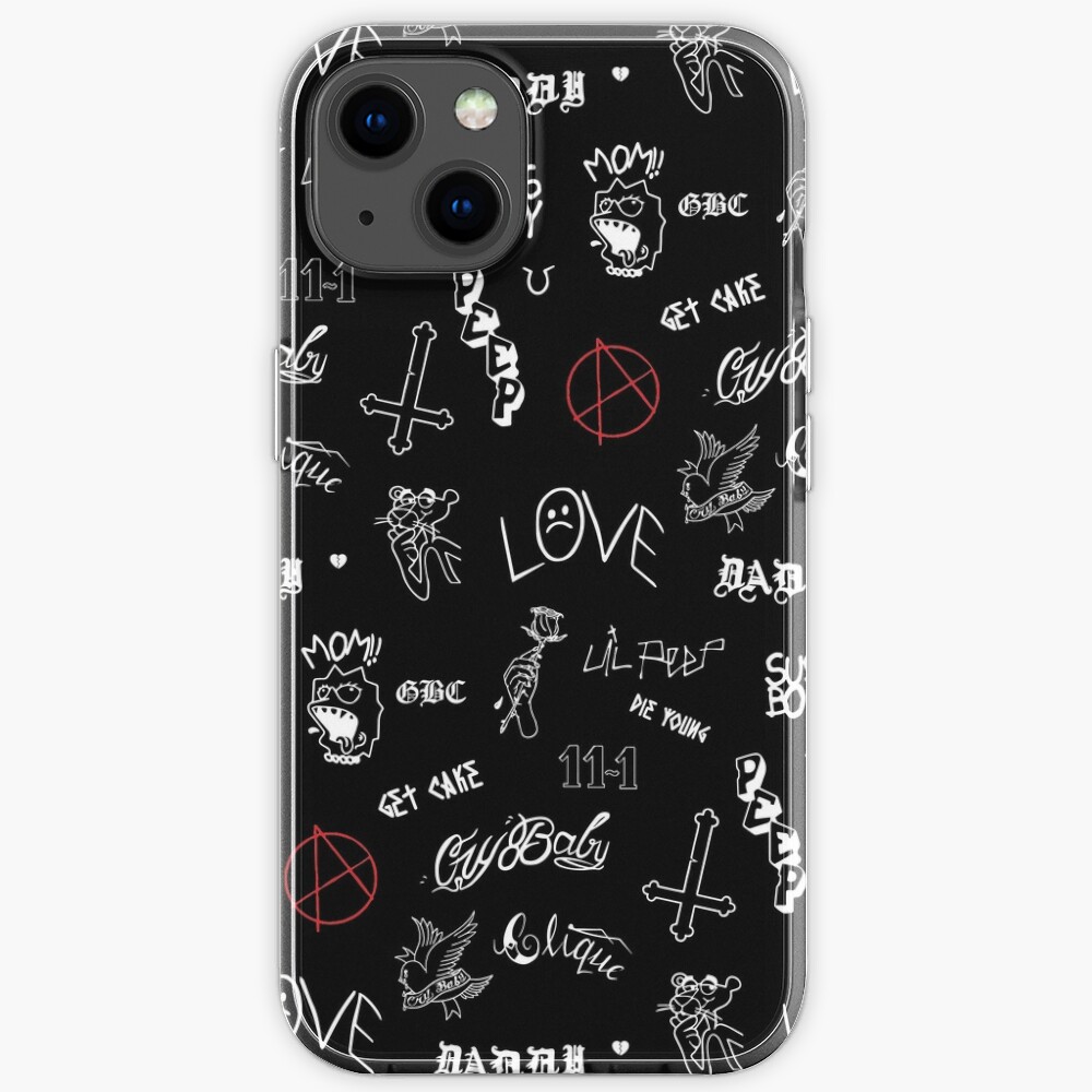 Discover Lil Peep Tattoos iPhone Case