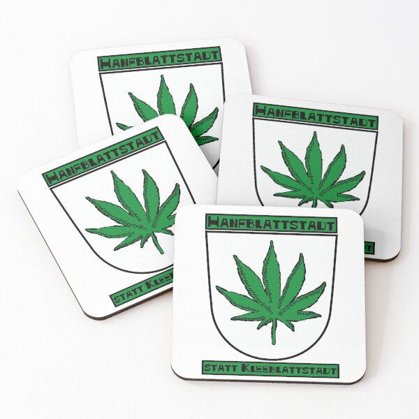 Item preview, Hemp leaf city instead of clover leaf city (with green bar and black lettering) designed and sold by Rainer Kristuf.