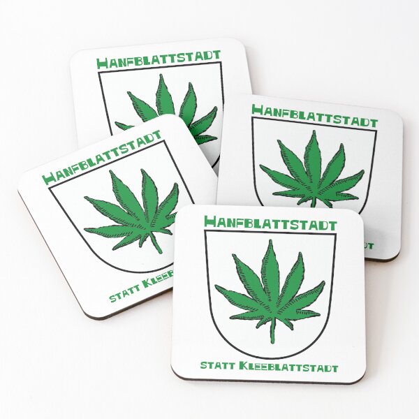 Item preview, Hemp leaf city instead of clover leaf city (with green letters) designed and sold by Rainer Kristuf.