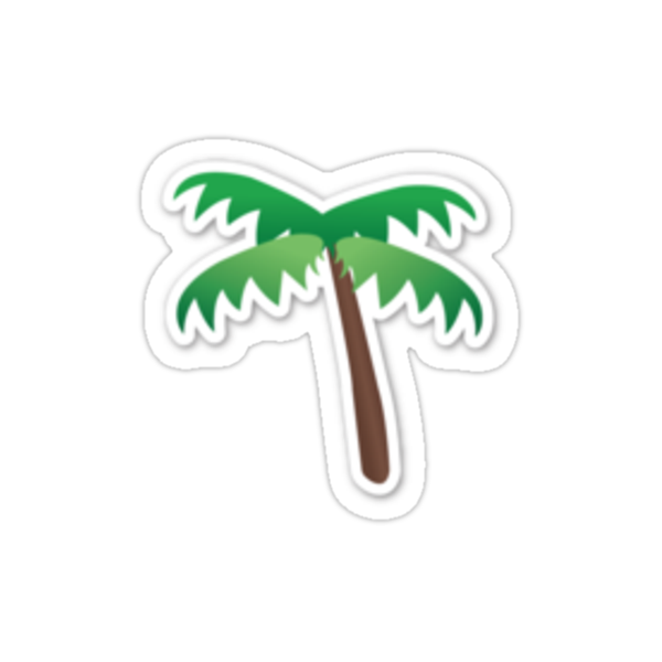 Palm Tree Emoji Stickers By Lawenwoss Redbubble