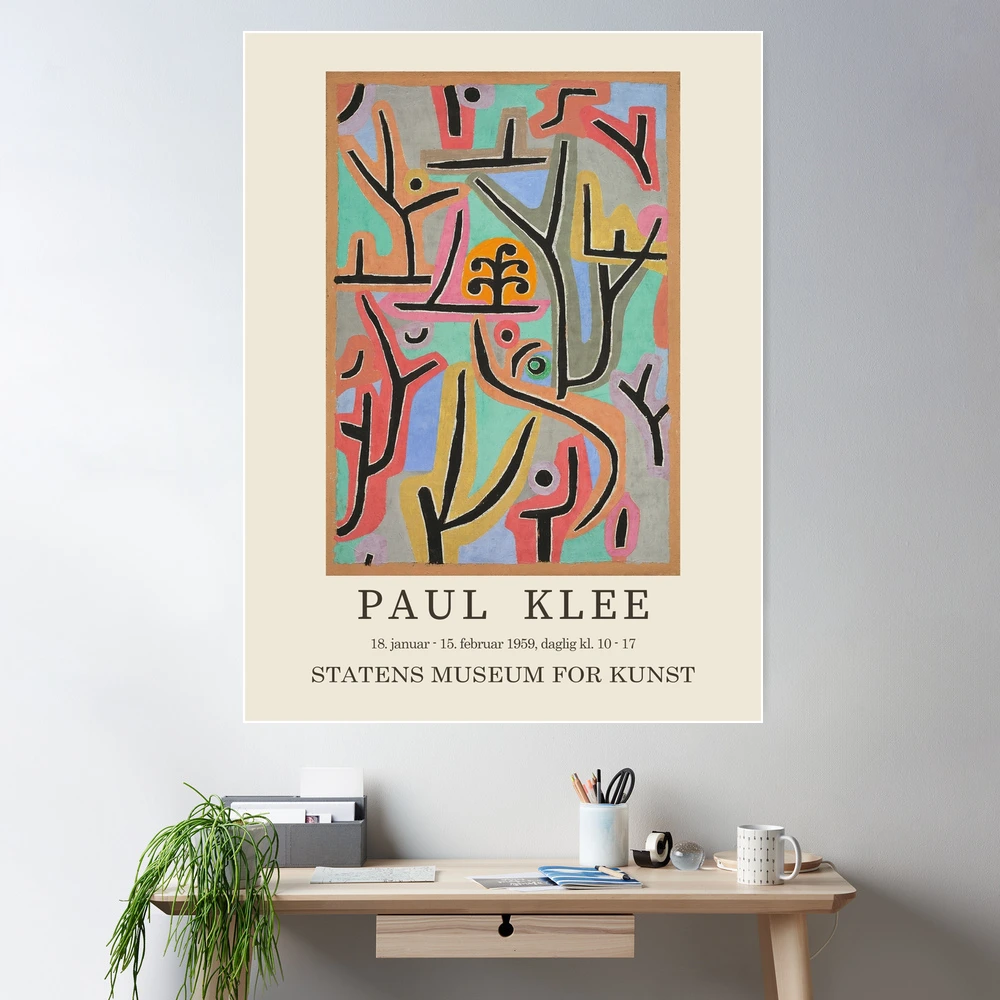 Paul Klee. Exhibition poster for The National Gallery of Denmark