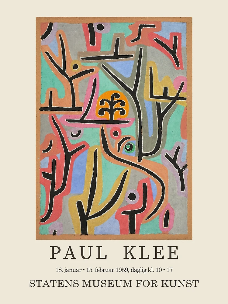 Paul Klee. Exhibition poster for The National Gallery of Denmark