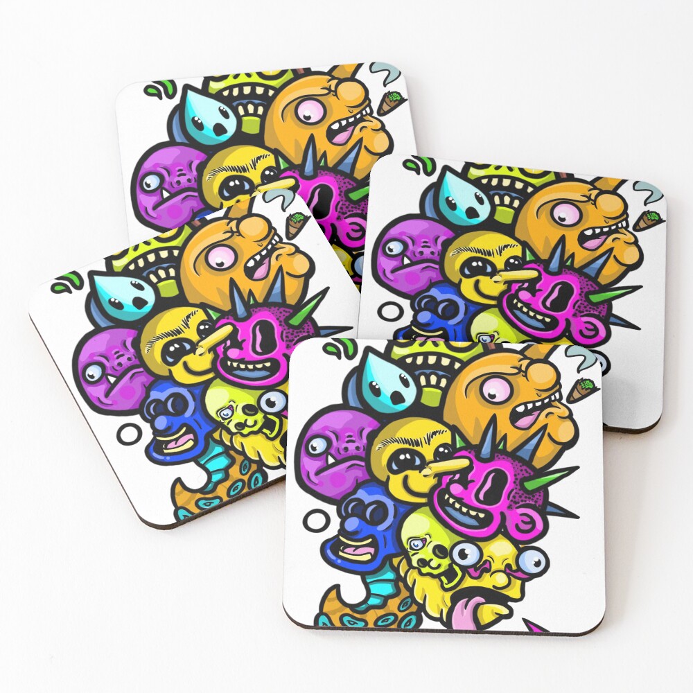 Item preview, Coasters (Set of 4) designed and sold by RiotGrafix.