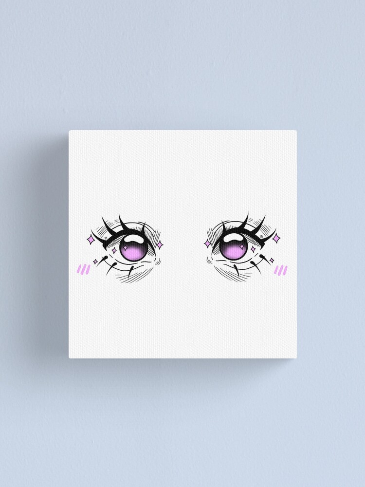 Lienzo «Ojos morados de anime» de KyaArt | Redbubble Lienzo «Ojos morados de anime» de KyaArt | Redbubble