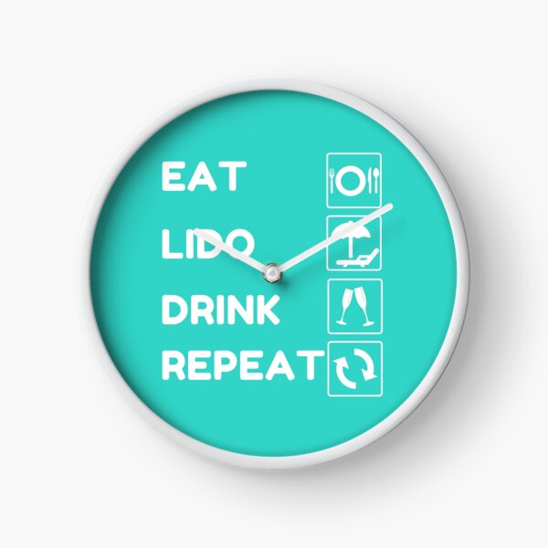 Artikel-Vorschau von Eat Lido Drink Repeat (weiß) Kreuzfahrtschiff, designt und verkauft von GuwdTCo.