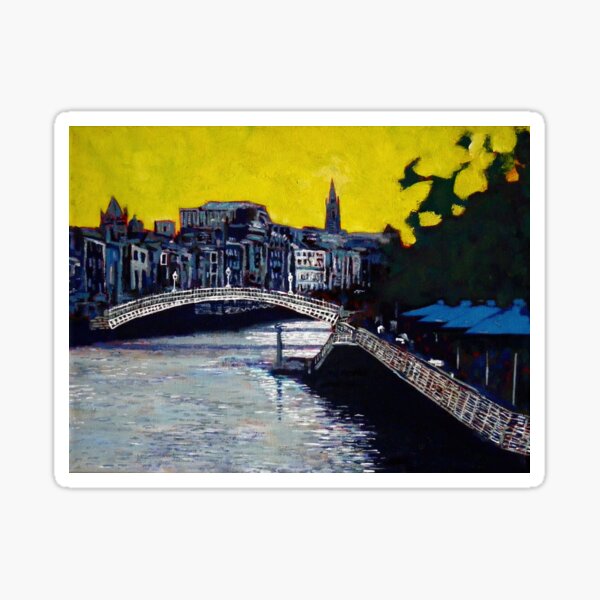 Item preview, Hapenny Bridge & Boardwalk, Dublin, Ireland designed and sold by eolai.