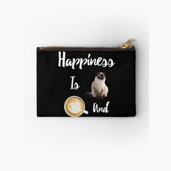 Item preview,  Happiness Is Siamois And Coffee designed and sold by medbdj.