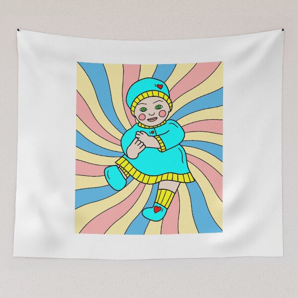 Item preview, Colorful Retro Doll designed and sold by flofin.