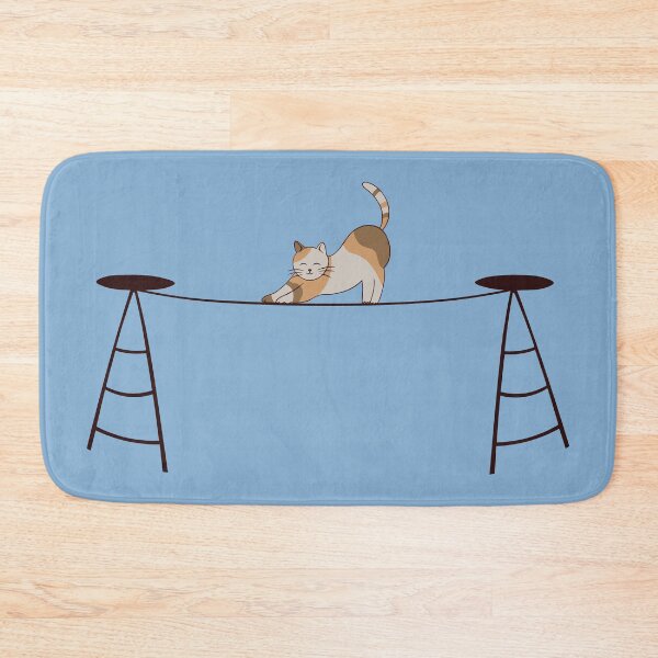 Item preview, Cute Cat on Tightrope  designed and sold by DesignsbyMaeve.