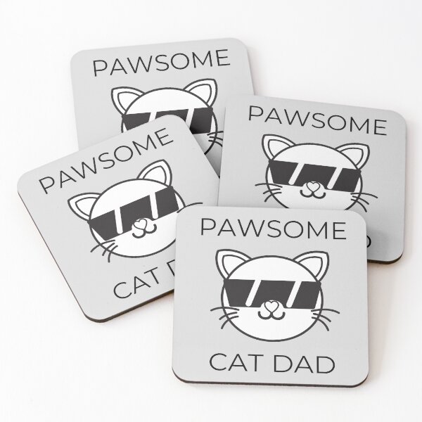 Item preview, Pawsome cat dad (Fathers Day Gift Ideas) designed and sold by fluffyfriends.