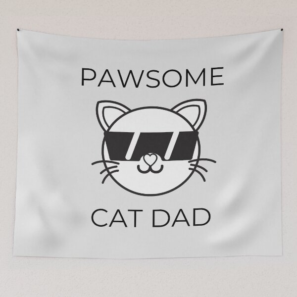 Item preview, Pawsome cat dad (Fathers Day Gift Ideas) designed and sold by fluffyfriends.