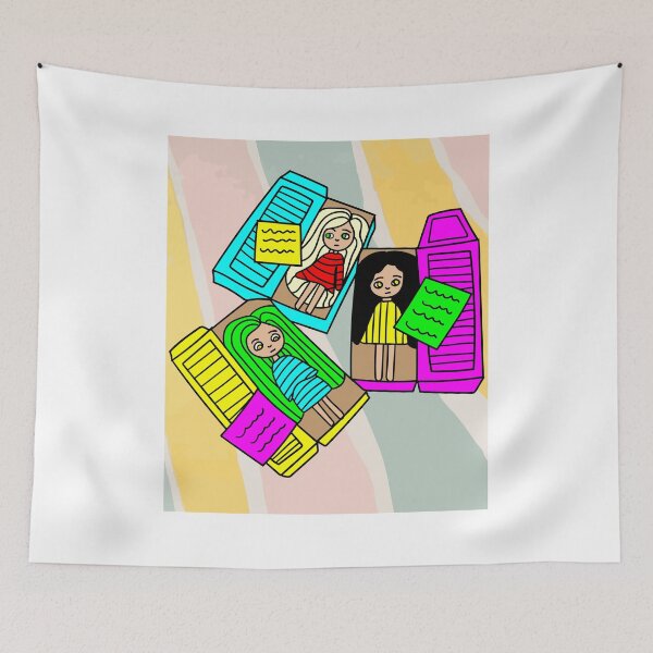 Item preview, Colorful Retro Doll designed and sold by flofin.