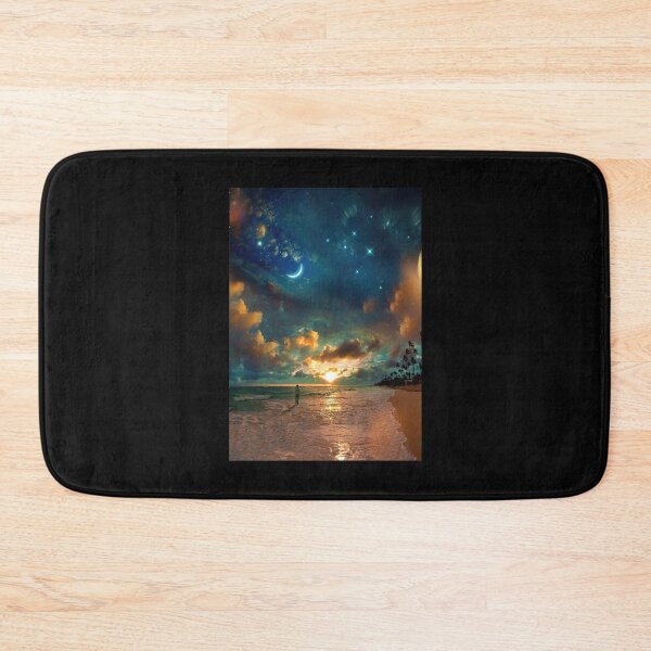 Item preview, BEACH BY STARLIGHT - Graphics Beach Art designed and sold by hippololocc.