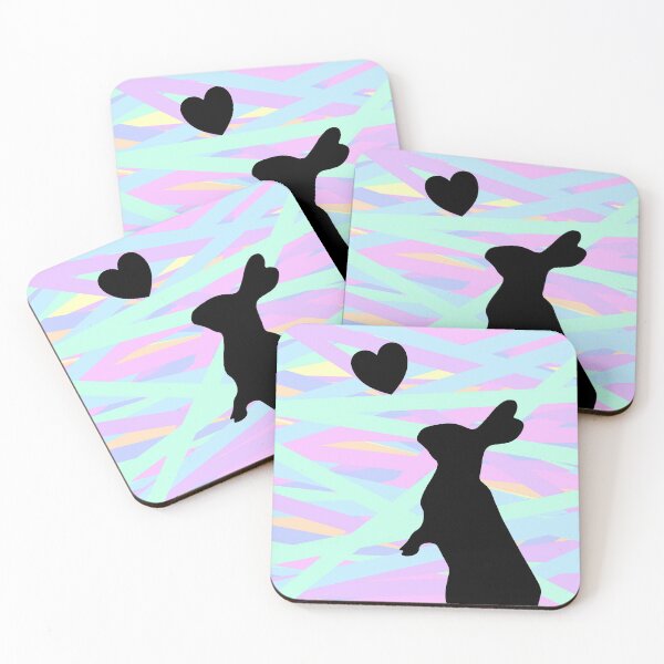 Item preview, Pastel rabbit silhouette designed and sold by melindavaelioja.