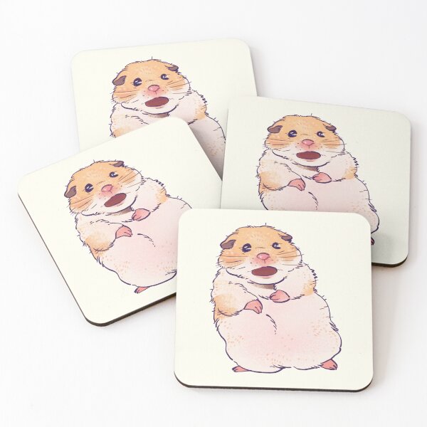 Item preview, I draw shook scared screaming hamster / funny animal meme designed and sold by RansRoom.