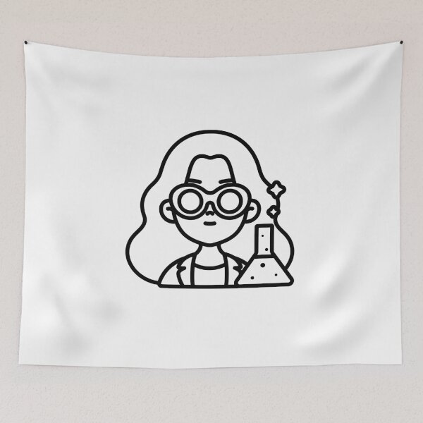 Item preview, A simple black female artist icon  designed and sold by FCEalin.