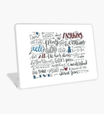 Philippians 4:6-7 NLT : Design 3 Laptop Skin