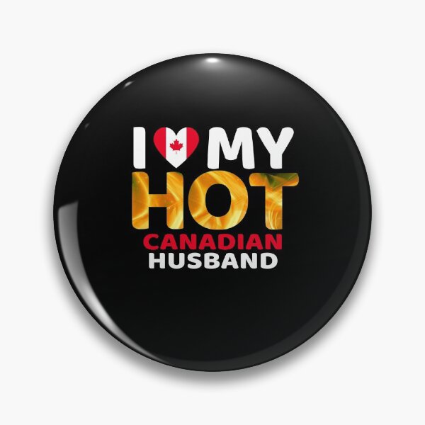Item preview, I Love My Hot Canadian Husband Proud Canada Flag Spouse Couples Red Maple Leaf designed and sold by PleiWell.