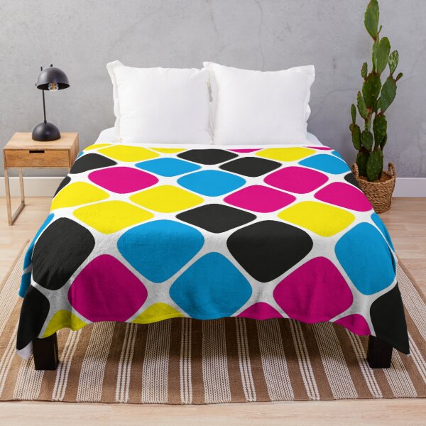 Item preview, Diagonal Squircle Pattern (CMYK) designed and sold by John Uttley.